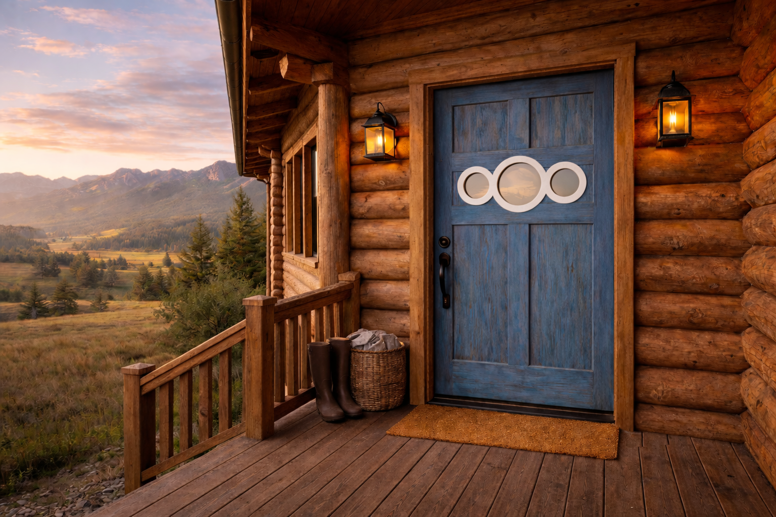 Log cabin rafters — the foundation