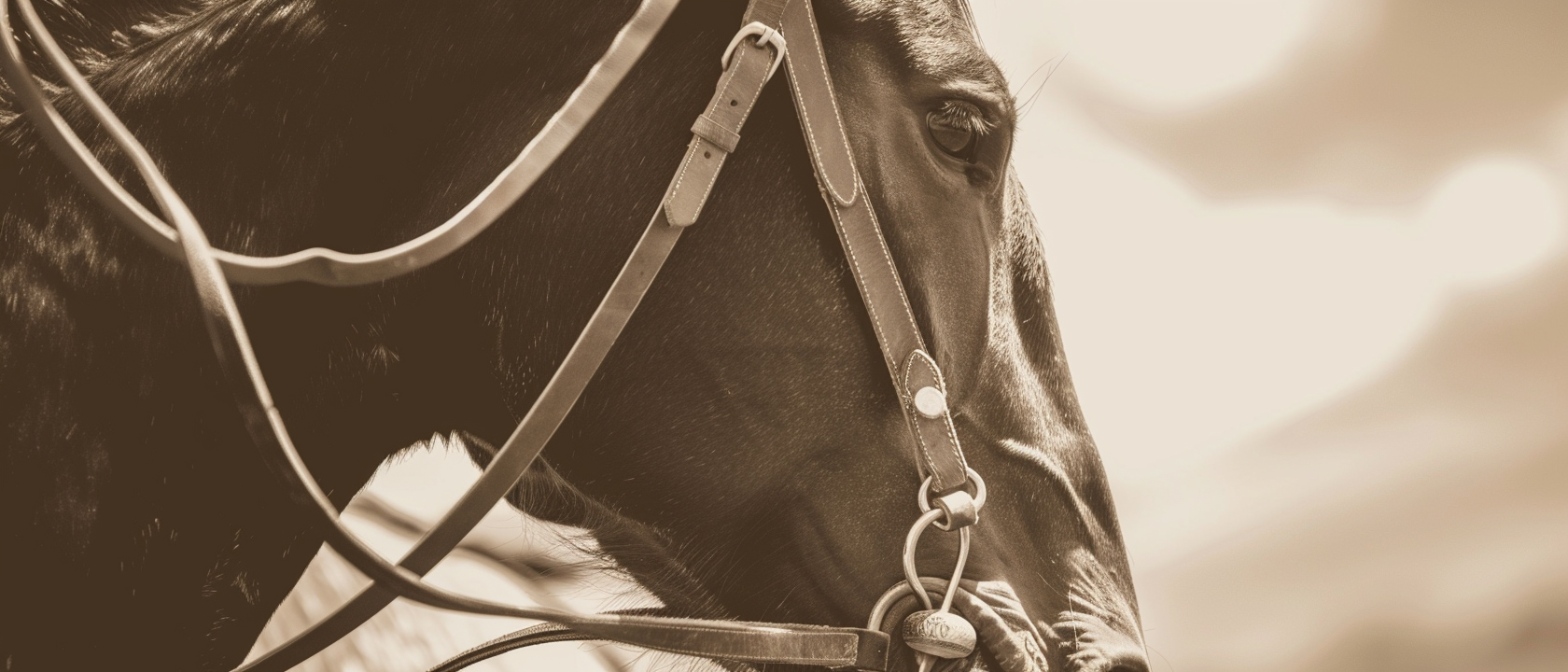 Leather reins and bridle — the harness